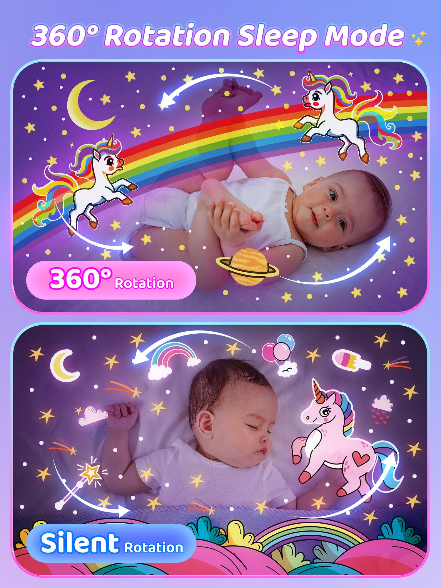 Onefire Kids Night Light, 15 Films+15 White Noises Baby Night Light Projector, Remote Control，Baby Projector Light for Kids，Baby Girl Gift，Baby Boy Gift，Birthday/Christmas Gifts for Girls Toys for Girls，Ages 1-10 [Energy Class F]