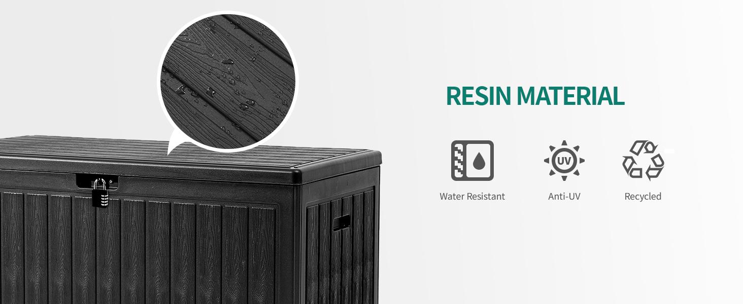 DWVO 90 Gallon Large Deck Box with Side Handles, Outdoor Double-Wall Storage for Patio Furniture Cushions, Garden Pool Accessories, Water Resistant & Lockable DWVO 90 Gallon Large Deck Box with Side Handles, Outdoor Double-Wall Storage for Patio Furniture Cushions, Garden Pool Accessories, Water Resistant & Lockable