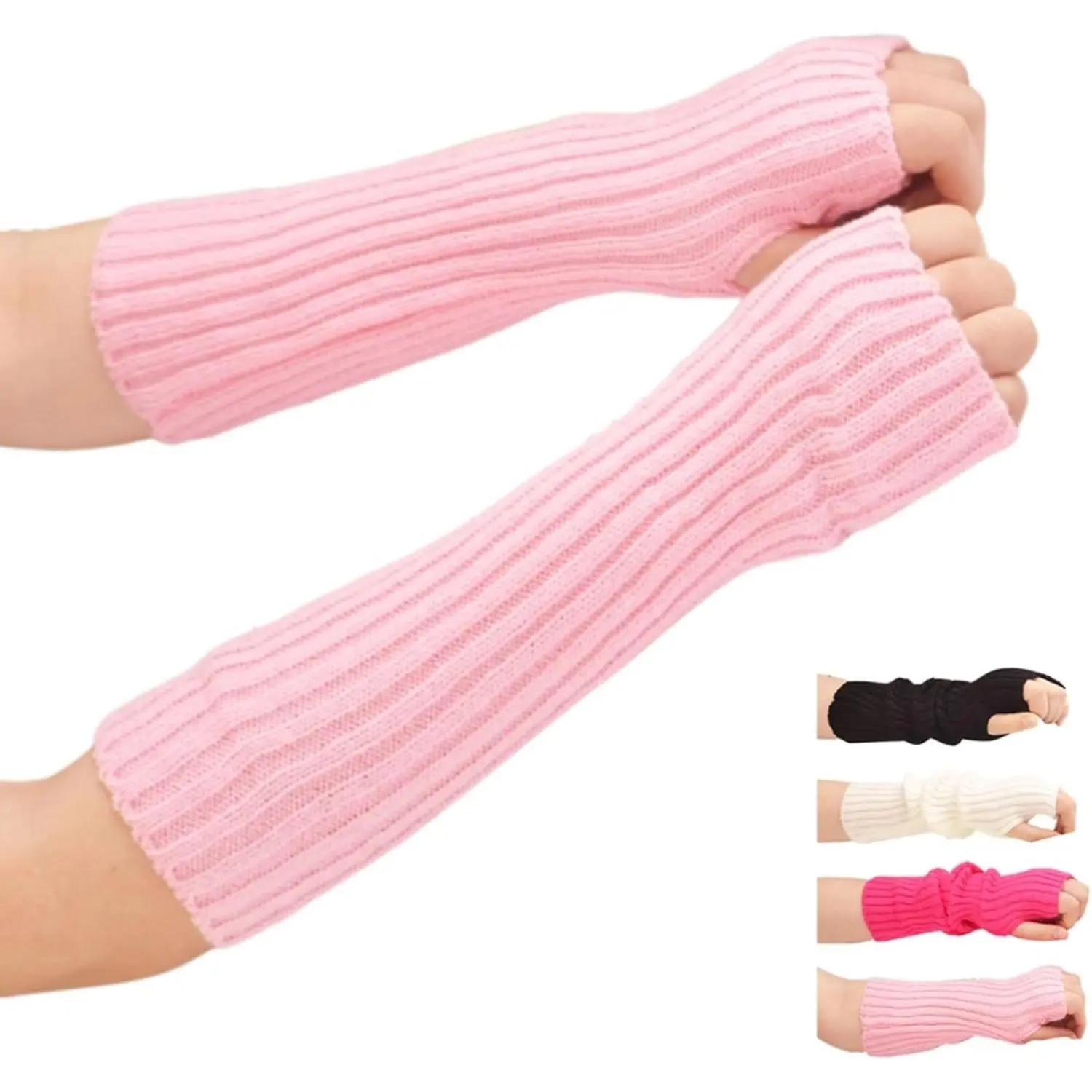 Arm covers cute women kawaii japanese harajuku Y2k Arm Warmer for Girls Goth Gloves Fingerless Knitted Arm Sleeve