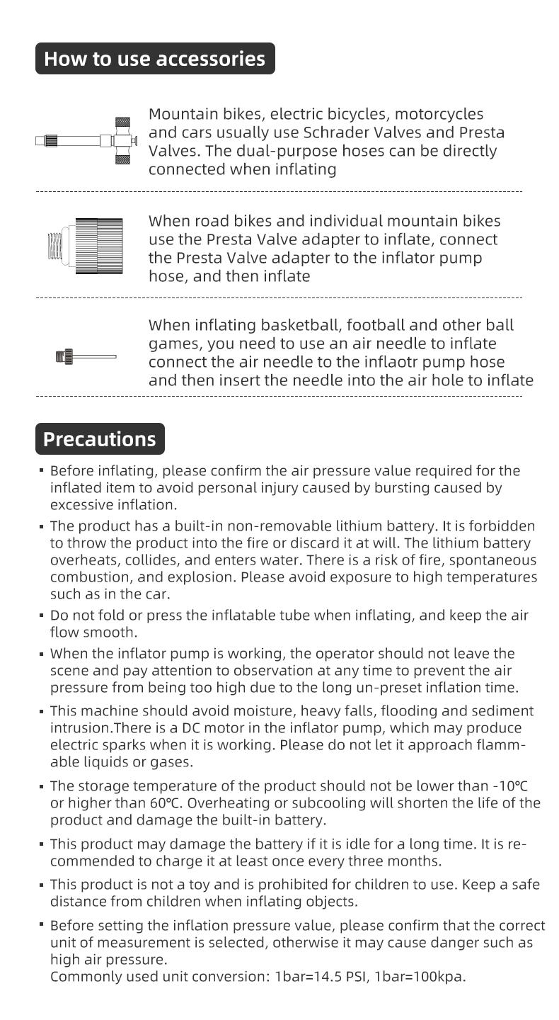 ROCKBROS Mini Bike Pump Portable Bike Tire Pump 150PSI Auto Shut-Off Air Pump with Presta and Schrader Valves Smart Air Inflator Mini Air Compressor for Bicycle and Balls