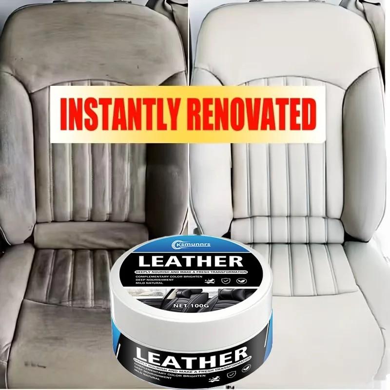 Car Interior Multi-Functional Cleaning Paste, Clean Seats Plastic Dashboard Leather Carpet, Long-Lasting Protection Easy Use, Interior Car Cleaner