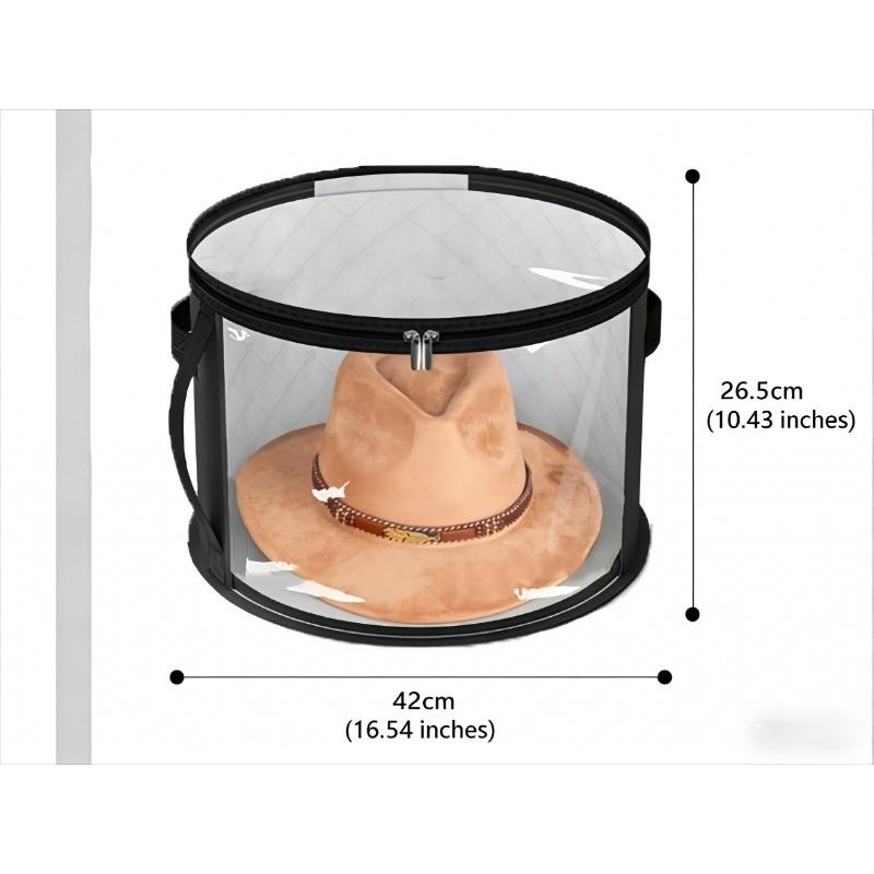 Hat Storage Bucket Hat Organizer Beach Hat Bag Stackable Round Brim Hat Storage Pouch, Ideal for Organizing Hats and Caps