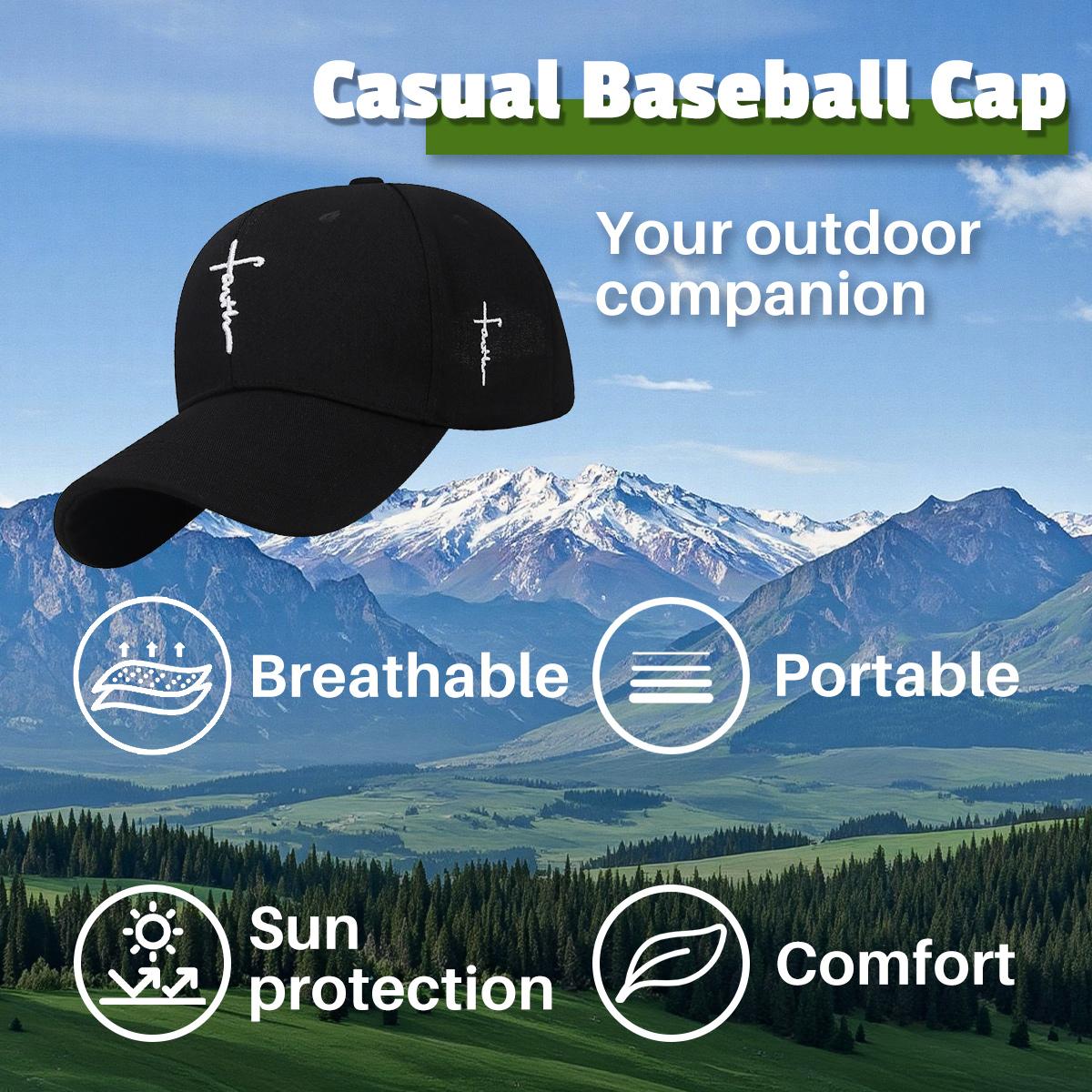 Easter Street Trend Letter Embroidered Baseball Cap, Comfortable Adjustable One Size Fits Mos, Casual Summer Hat for Travel Seaside Back To School Sports Cap for Men Women, Birthday Gift Ideas