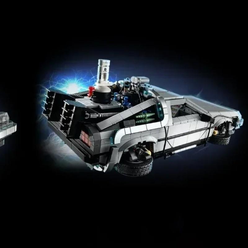 1872 Pieces Back to the Future Time Machine Building Blocks, Collectible Car Tech Model Kit, Birthday Toy Gift for Kids