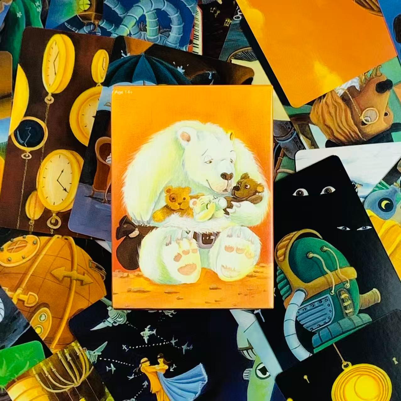 1 box pack, multiple styles, Chimeric Art Collection Cards, Secret Realm Gate-themed card game, Easter Valentine's Halloween Christmas Fantasy Night New Year's Eve Inspiration Party Card Game