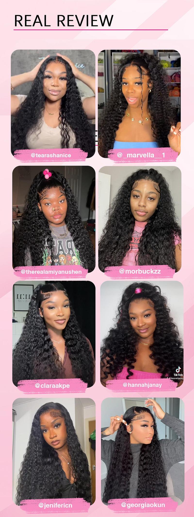 [26 Inch Only $135] STERLY 200% Density Glueless Wigs 13x6 Full Lace Frontal Water Wave Wig Human Hair Wig Pre Plucked Pre Cut Deep Wave Wig Ready to Wear Glueless Curly Wig Human Hair for Women Beginner Friendly Wig Full Lace Frontal Wig