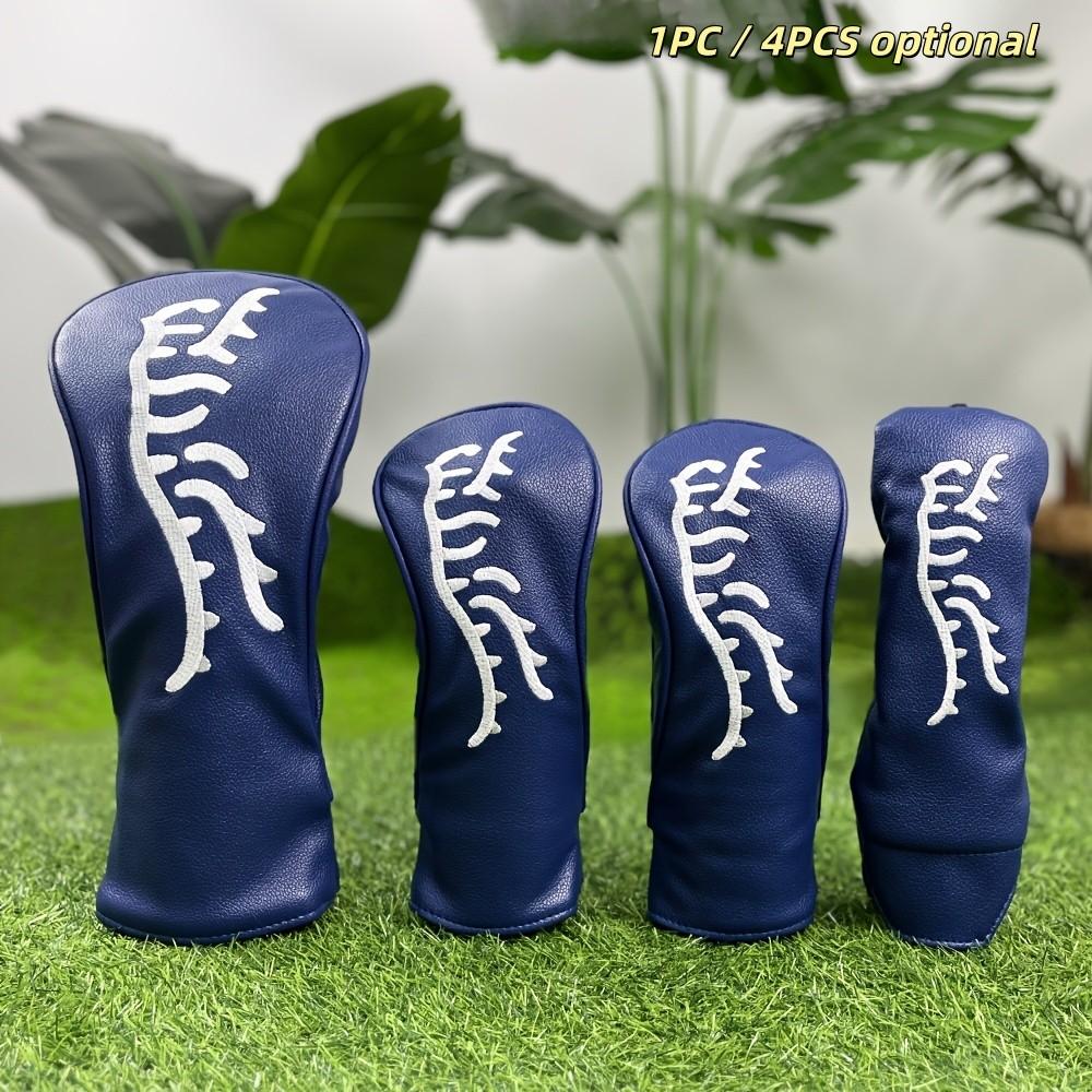 Blue Golf Club Head Cover, Durable Waterproof Protection, Safe Golf Accessory, Best Club Protection, Essential Golf Gear, Golf Equipment