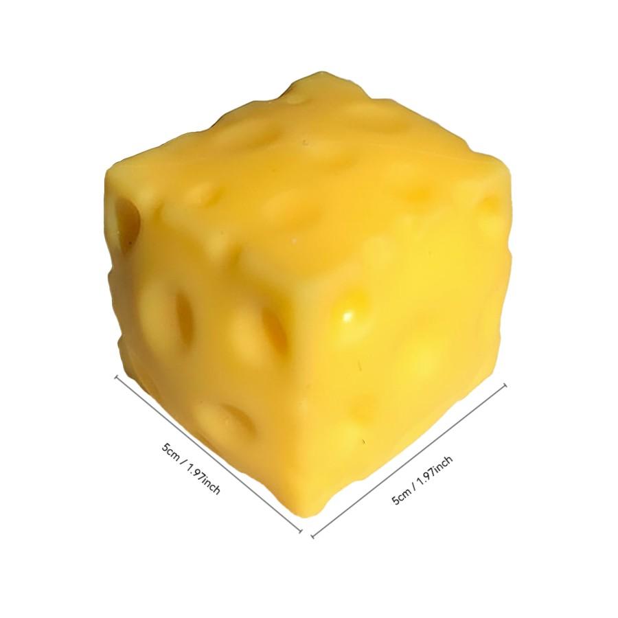 Giant Cheese Squeeze Toy, Large Giant Cube, Slow Rebound Squeeze Toy, Stress Relief, Bouncing Sensory Toy, Soft Rebound, Novelty Gift, Stress Relief Fidgeting