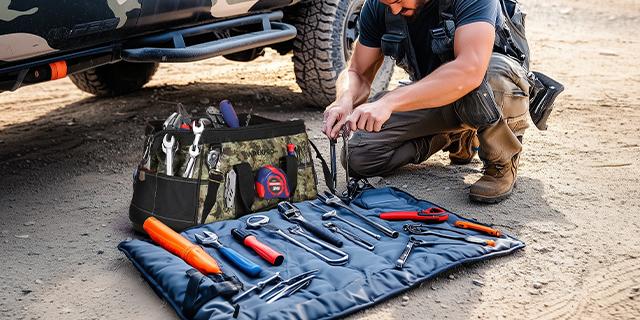 #JumpstartSale WORKPRO 16-inch Wide Mouth Tool Bag with Water Proof Molded Base