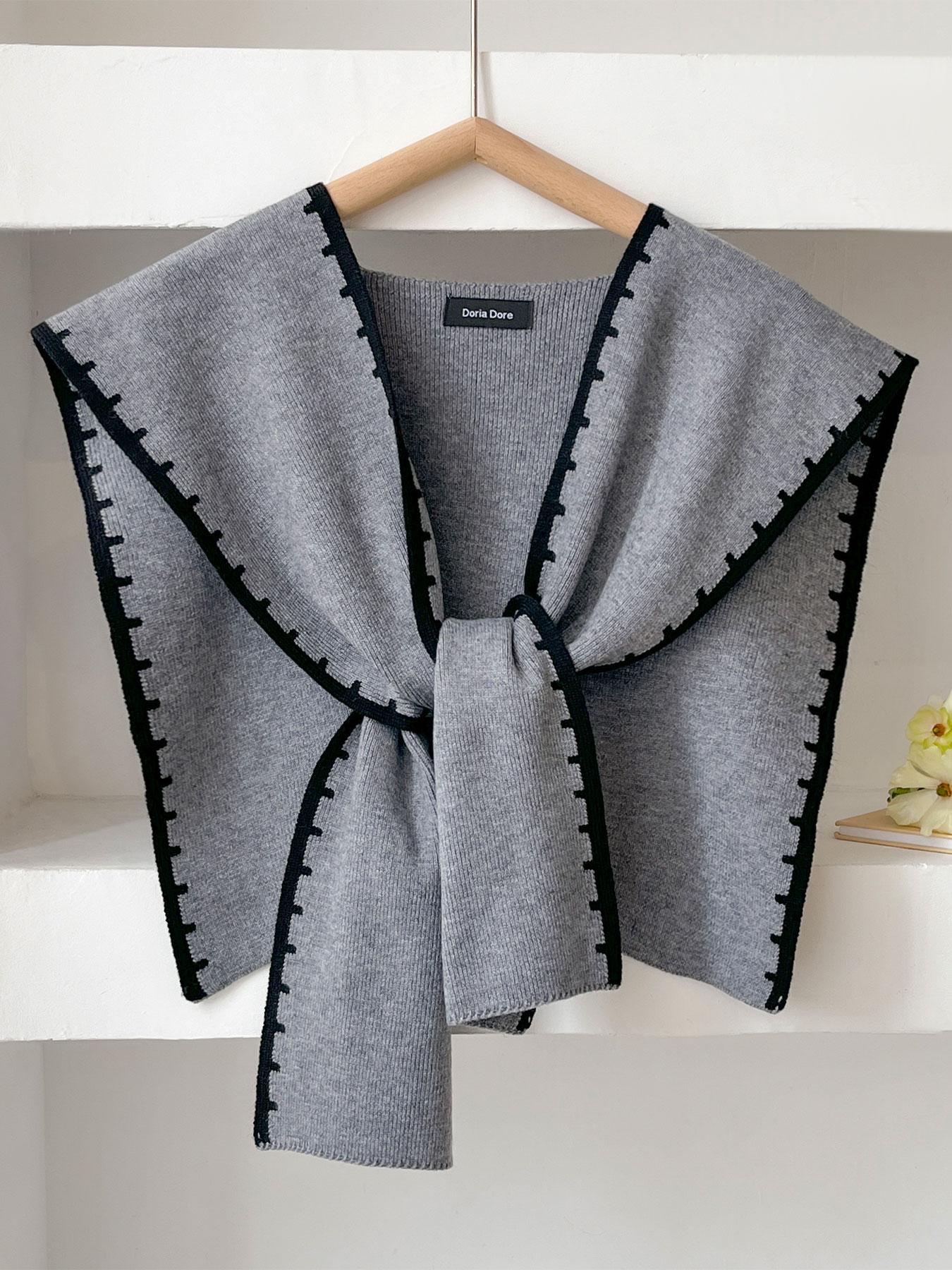 Women's Beige Chevron Pattern Scarf, Boho Style Scarf, Casual Soft Comfortable for Daily Wear, Fashion Accessories for Women & Girls