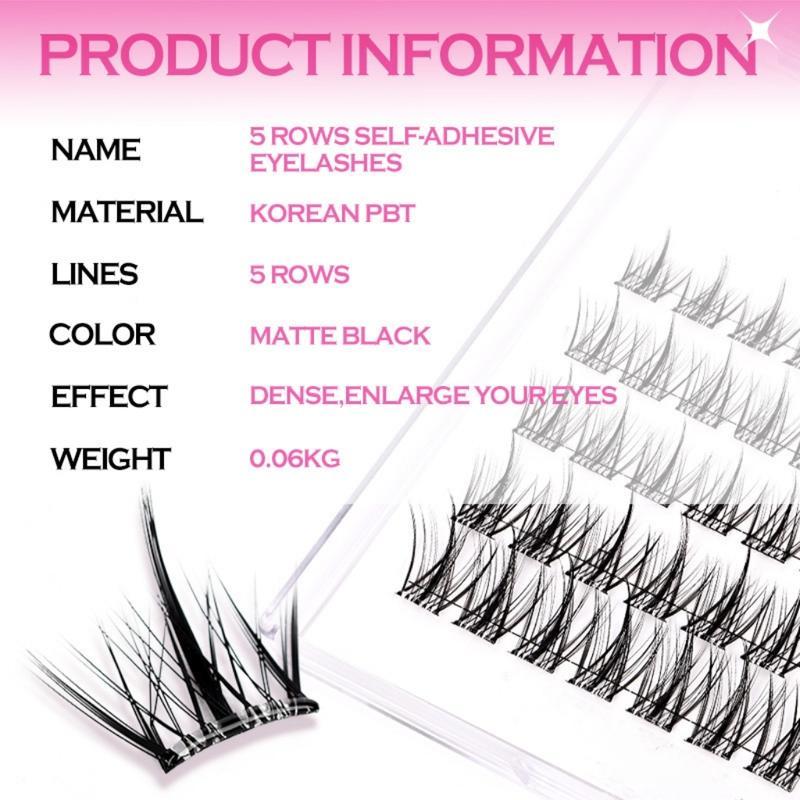 Thick&Curly Segmented Eyelashes,Nature Look Eyelashes 'Individual Eyelash Cluster