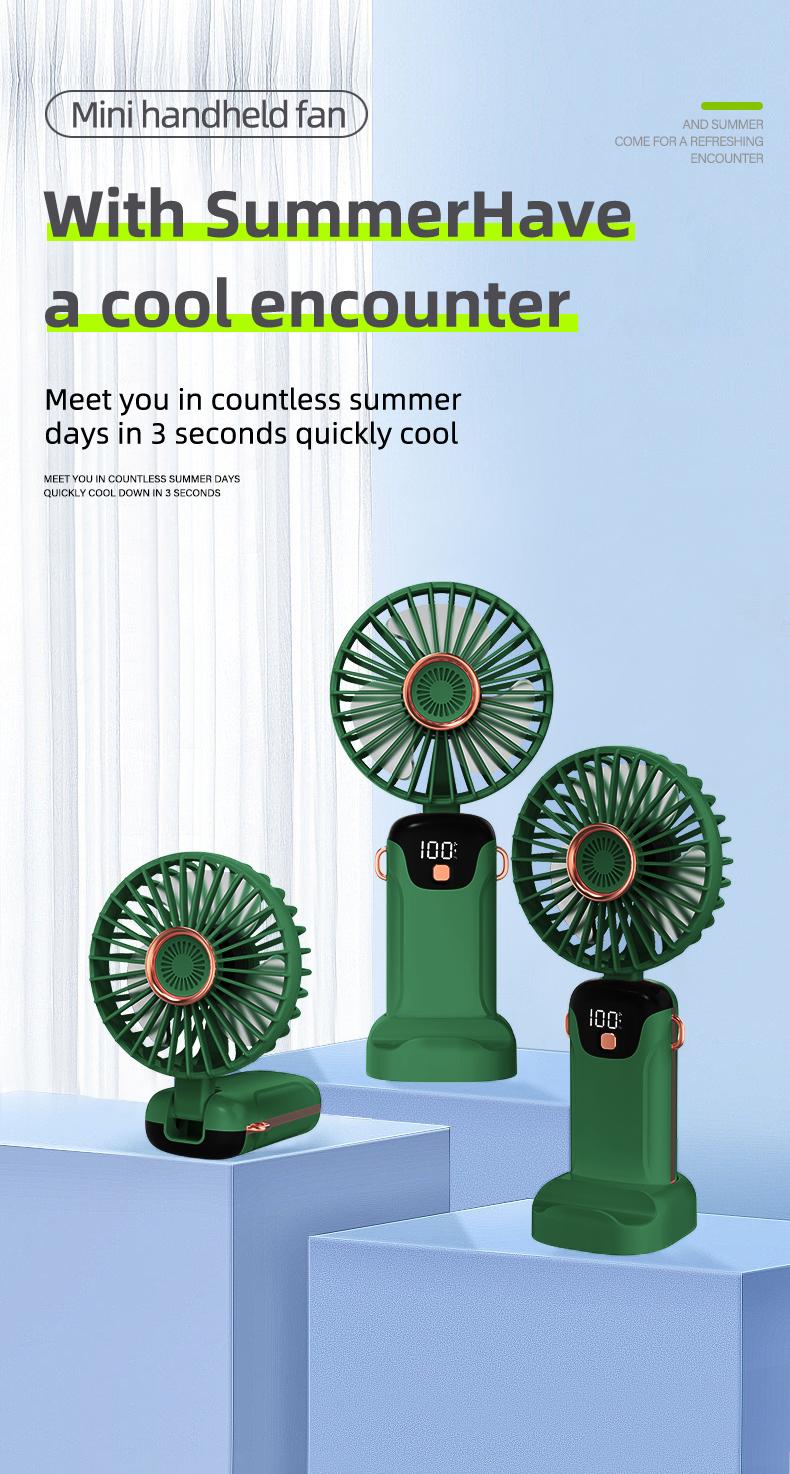 Portable Fan, 3200mAh Battery Operated Fan, 5 Speeds&Digital Display, Makeup Fans for Women with Base, 180°Foldable 3in1 Handheld/Neck/Desk Fan for Outdoor Indoor,Ultra Quiet (Green) Portable Fan, 3200mAh Battery Operated Fan, 5 Speeds&Digital Display, Makeup Fans for Women with Base, 180°Foldable 3in1 Handheld/Neck/Desk Fan for Outdoor Indoor,Ultra Quiet (Green)