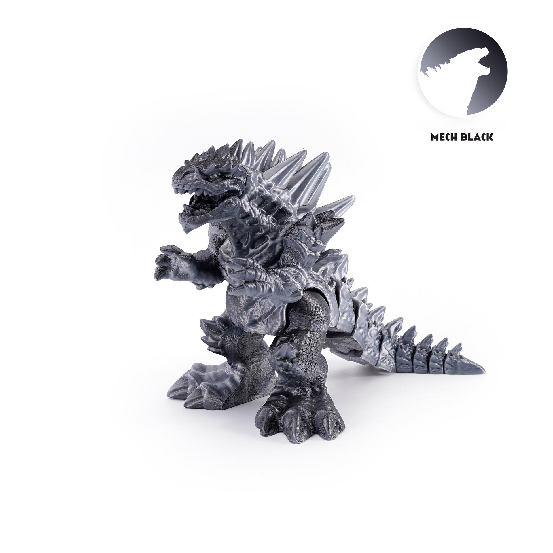 3D Printed Ice Godzilla Desktop Ornament, Transforming Figure Gift for Boys, Craftsmanship Toy, Trendy Collectible