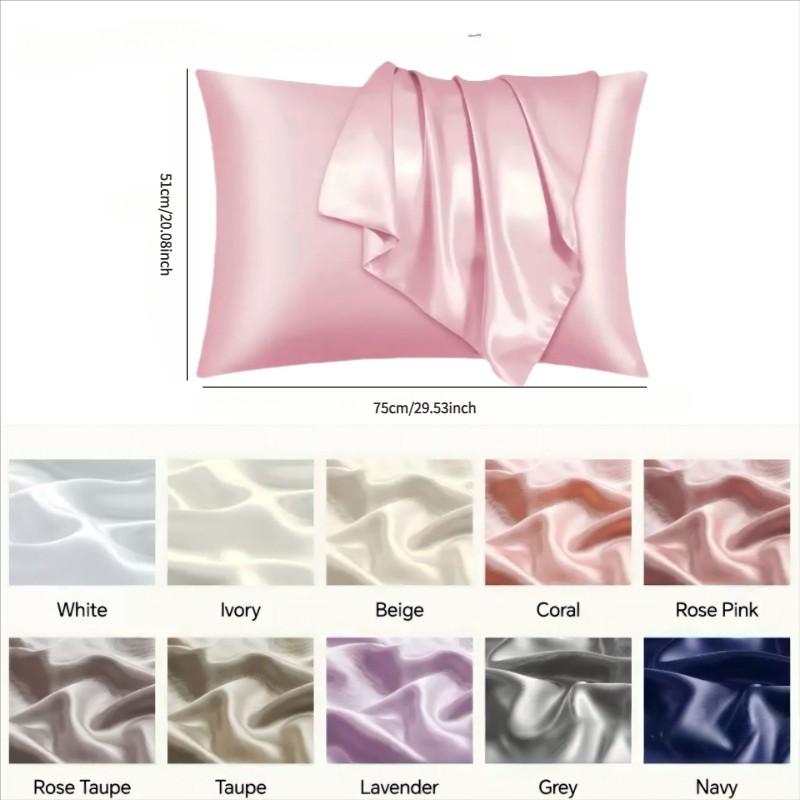 Silk Hair Care Set, 6-Piece Kit (pillowcase + Sleep Cap + Eye Mask + Headband), Anti-Tangle, No Heat Styling, Wide Brim Sleep Cap, Women's Bath Hat