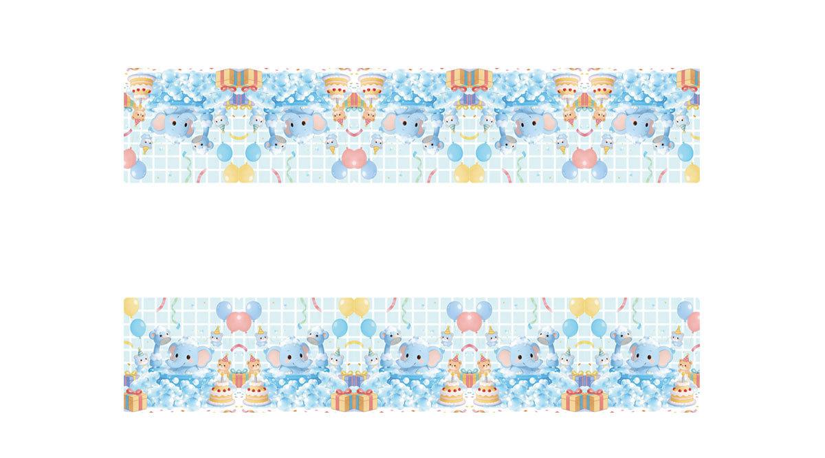 Cute elephant bath theme birthday party party arrangement set disposable paper plate paper cup paper towel tableware