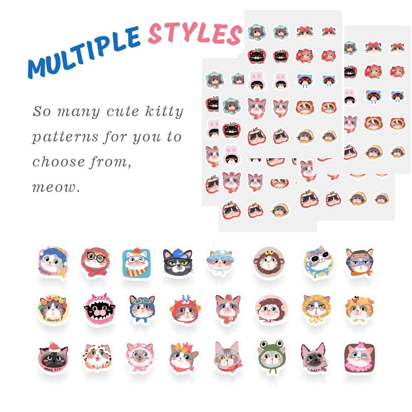 Cute Cat Pimple Patch, Non-Irritating Makeup Covering Patch, Breathable Facial Care, Portable Design, Ideal for Travel and Parties