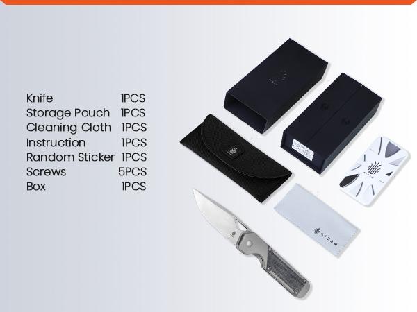 Kizer Militaw S35VN Titanium & Micarta Ki3634A1