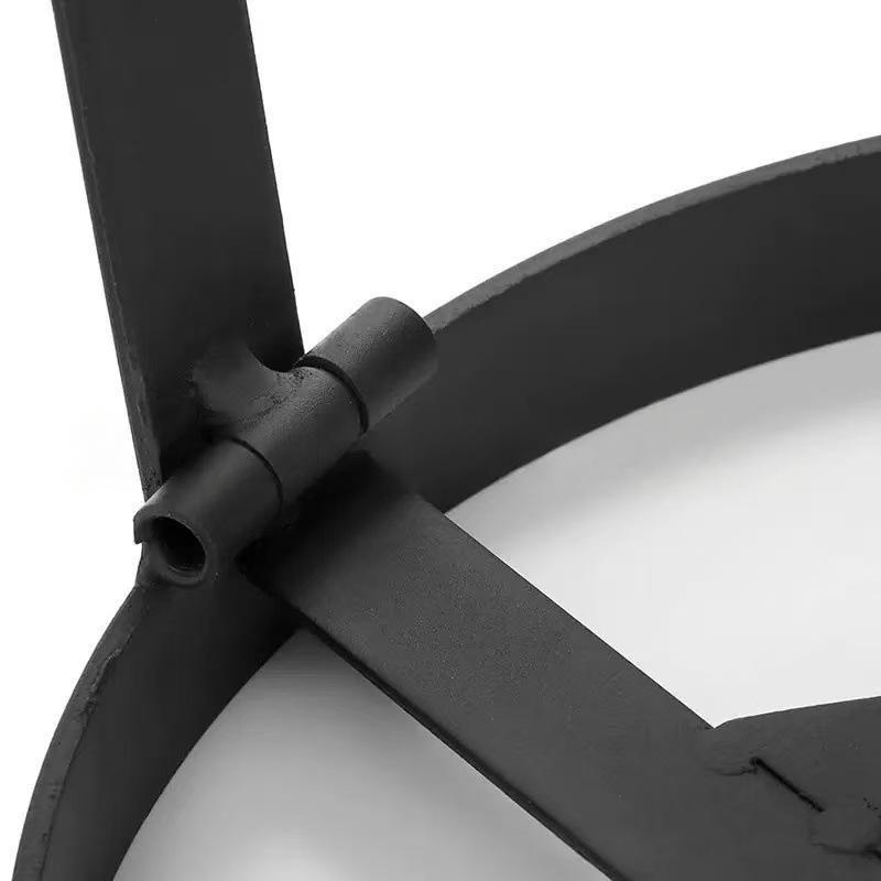 Durable Steel Campfire Tripod Stand, Foldable Fire Pit Holder, Outdoor Cooking Sturdy Support, Ideal for Camping & Picnics