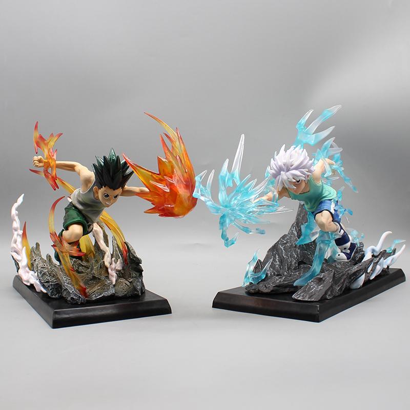 Anime Gon Freecss Action Figura Hunter X Hunter Manga Doll Killua Zoldyck Figure GK Street Fighter Chun Li Figure Hot Model Gift