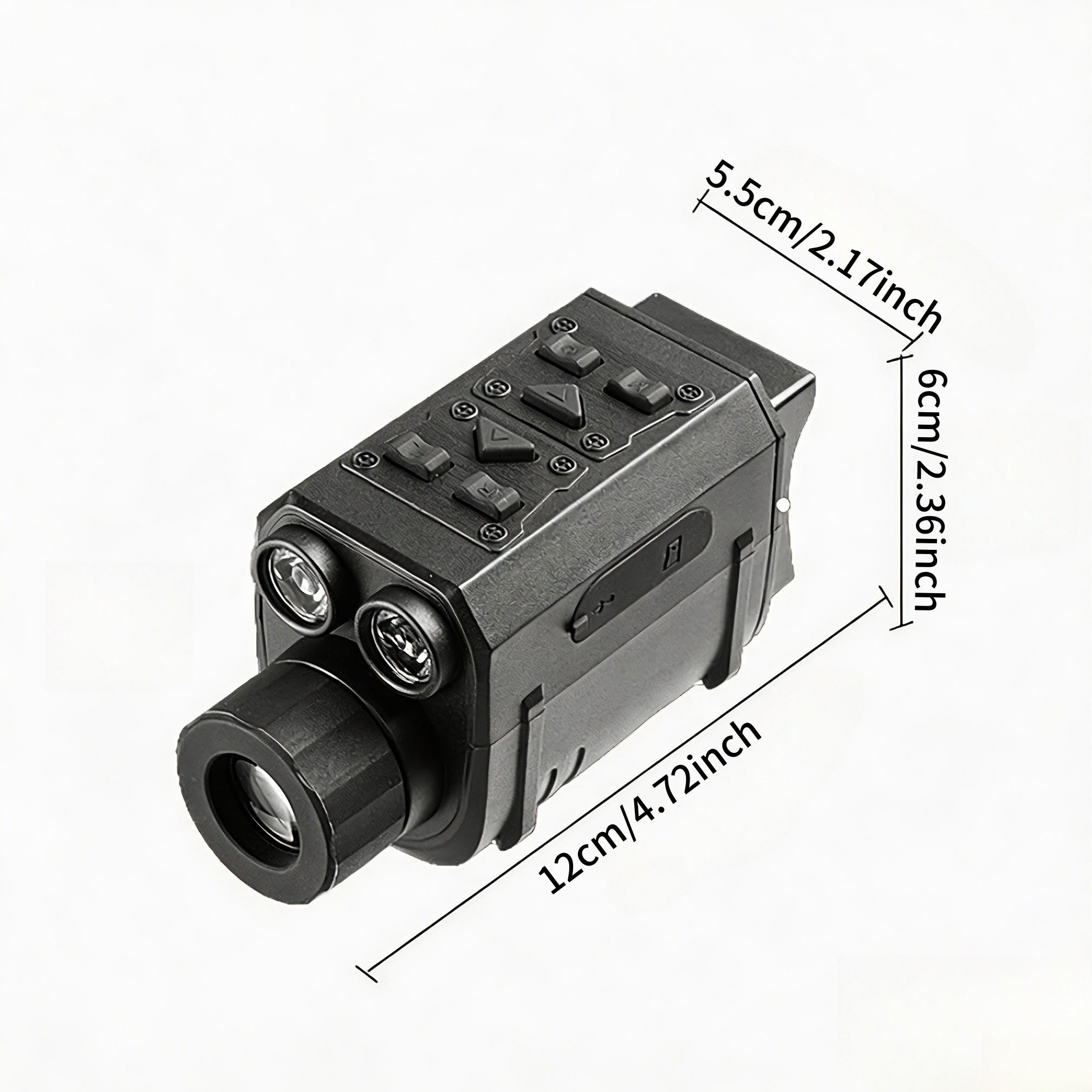 4K Mini Night Vision Goggles, 2-Inch Screen, 3w Light, Compact Portable, Hunting Camping Gear, High Value, Includes SD Card