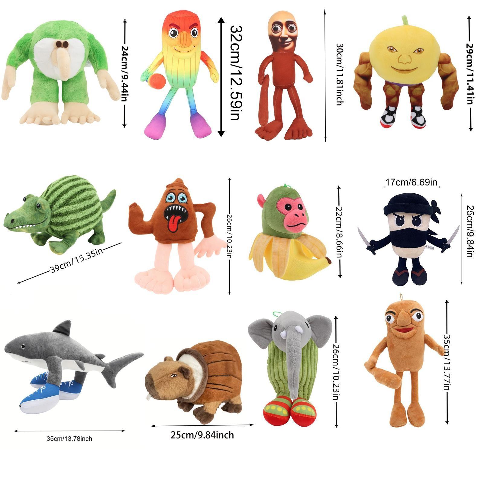 Tung Tung Tung Sahur Plush Tralalelo Tralala, Soft Stuffed Animal Toy, Cute Anime Plushie, Funny Game Character Doll, Holiday & Birthday Gift