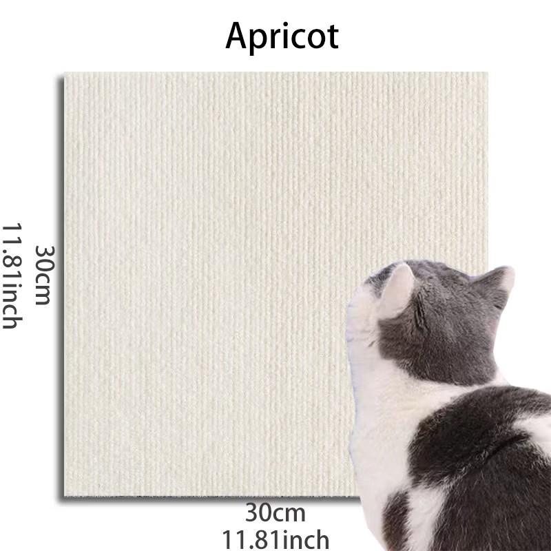 10pc Wall Self-Adhesive Anti-Cat-Scratch Sofa Protector, DIY Cats Scratching Prevention, Linen Material, Trimmable Design, Pet-Friendly
