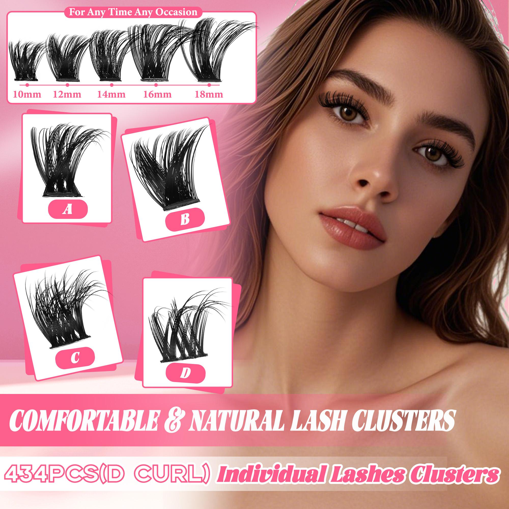 Lash Clusters Book Extensions Kit lash clusters kit Eyelash Extension Kit Eye Lashes, fairy lash clusters Extension Kit Lashes Clusters KitWispy Manga Lashes, Individual Lashes Eyelash Extension Lashes Halloween Makeup