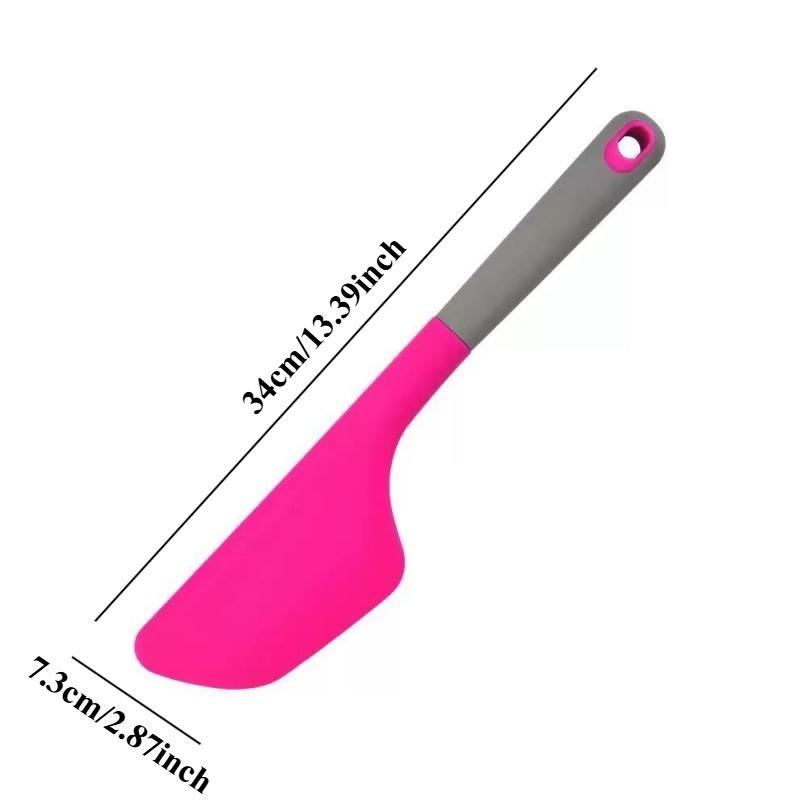 Large silicone spatula, durable and heat-resistant and easy to clean, silicone material is flexible and easy to use, ideal for stirring, spreading, baking, Ideal home kitchen tool