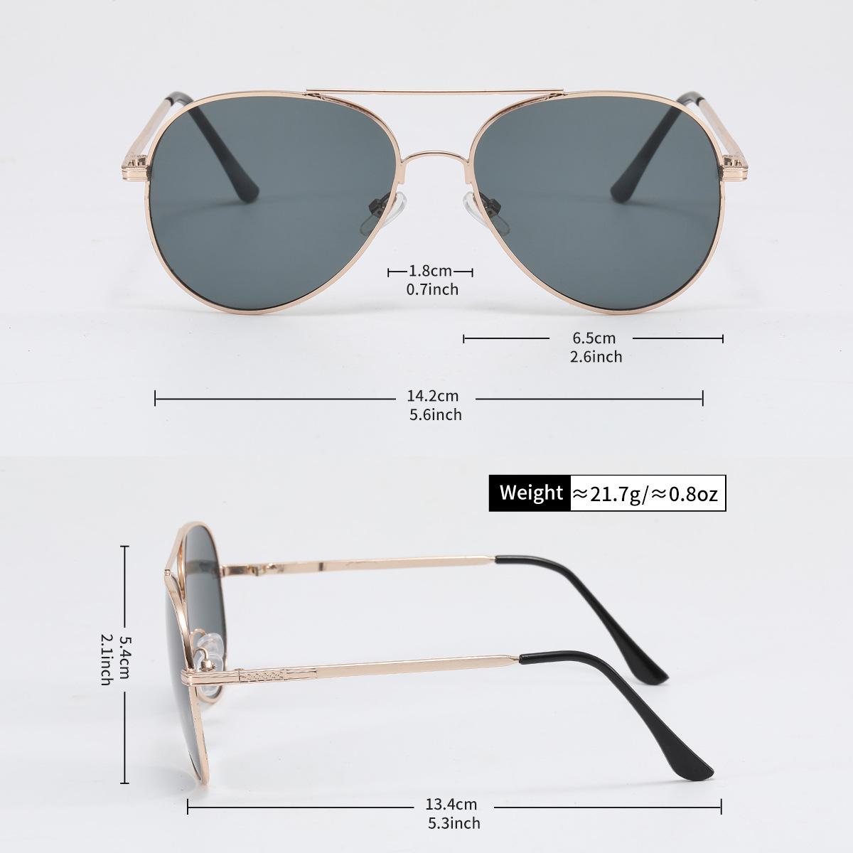 XUH Men's Classic Aviator Sunglasses 5 Pack, Retro Gold Metal Frame with Multiple Tinted Nylon TR90 Lenses for Casual Daily Wear & Driving, Aviator Frame Men's Sunglasses, Classic Frame