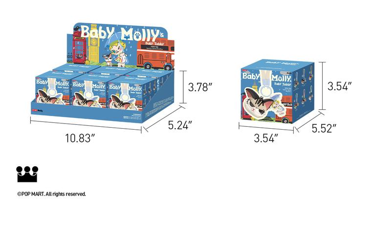 POP MART Baby Molly & Baby Tabby Series-Pinch Pendant Blind Box