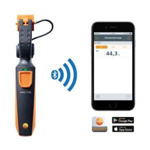 115i Clamp Meter - Amp Clamp for Heating & Cooling Systems - HVAC Thermometer for in-Pipe Measurements & -58° to 302°F Measurement Range - HVAC Temperature Probe with Bluetooth & App Operation 115i Clamp Meter - Amp Clamp for Heating & Cooling Systems - HVAC Thermometer for in-Pipe Measurements & -58° to 302°F Measurement Range - HVAC Temperature Probe with Bluetooth & App Operation