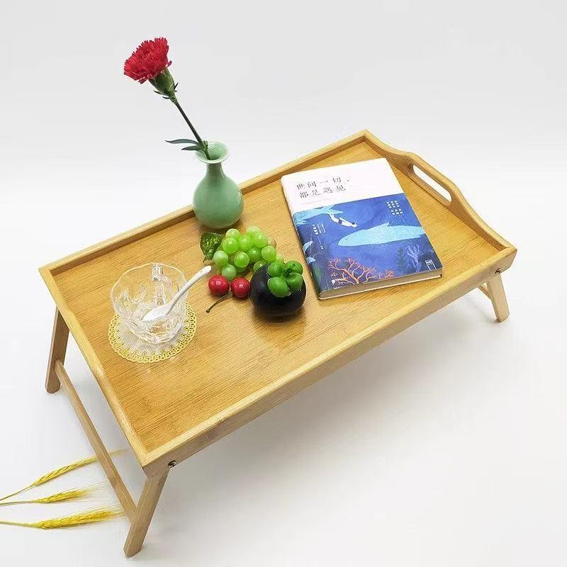 Portable Bedside Table, Folding Tray Table, Foldable Design for Easy Storage & Use, Ideal for Reading/drinking/cosmetic Application
