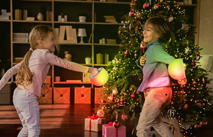 Watt Bubble Interactive LED Stress-Relief Toy  Tapable and Squeezeable Night light- 6-Inch Glowing Rechargeable LED Ball, 3 Modes, 29-Color Ambient Light, Deal For You, Perfect Gift Push Pop Kids Toys Gifts Family Pop Game