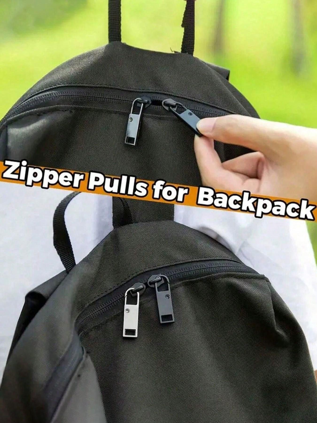 Metal Detachable Zipper Pulls, Replaceable Metal Zip Sliders, DIY Zipper Pulls for Bags Shoes Clothes, Travel Essentials, Removable Zipper