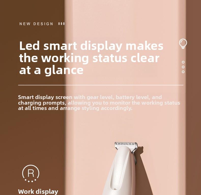 Rechargeable Pet Hair Trimmer Kit, Pet Paw Trimmer, Cordless Quiet Dog Trimmer for Grooming with LED Light, Small Dog Grooming Clippers for Dogs & Cats, Pet Grooming Tool,Waterproof, low noise pet shaver