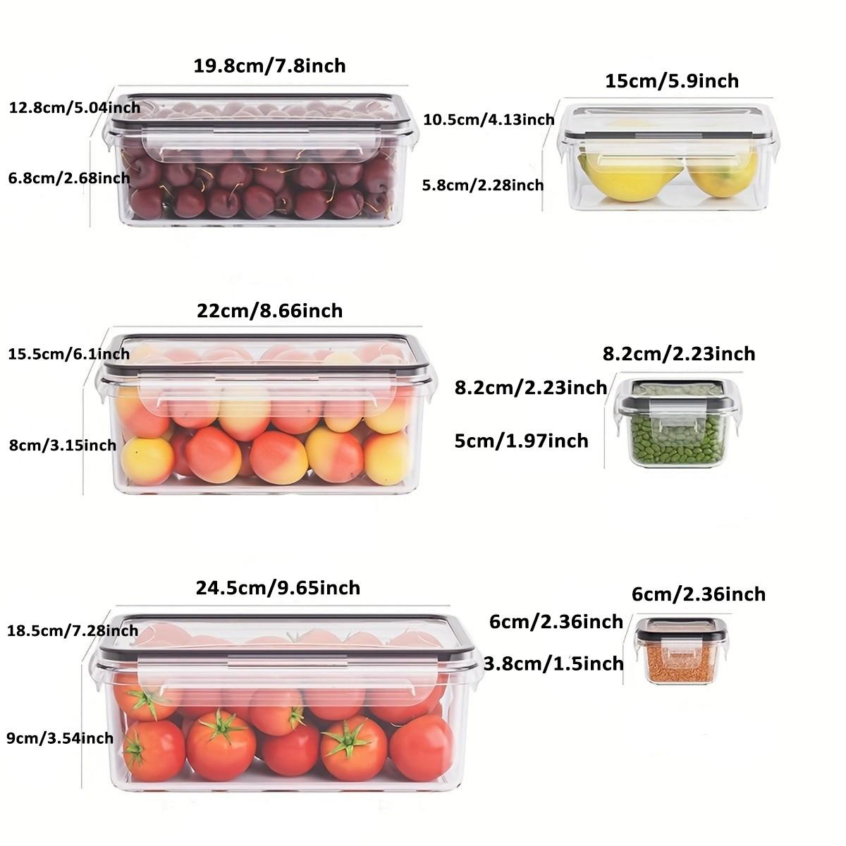 Multi-Functional Kitchen Storage Box Set, 4 Boxes with Leakproof Design, Food Grade Plastic Material, Microwave Safe, Dishwasher Cleanable