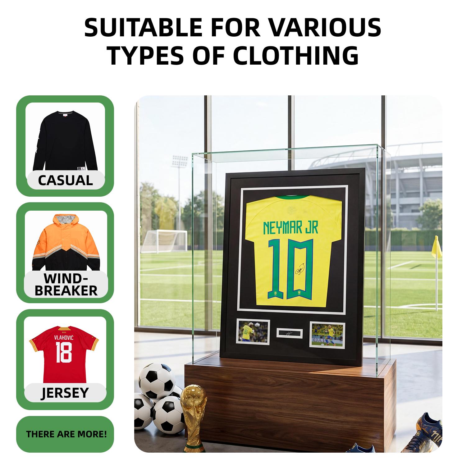 2-Pack-Professional Aluminum Jersey Display Frame - 31.5"x23.6" Sports Jersey Shadow Box for Framing & Storage, Premium Aluminum Collection Case for Football, Baseball, Basketball - Perfect Gift Idea