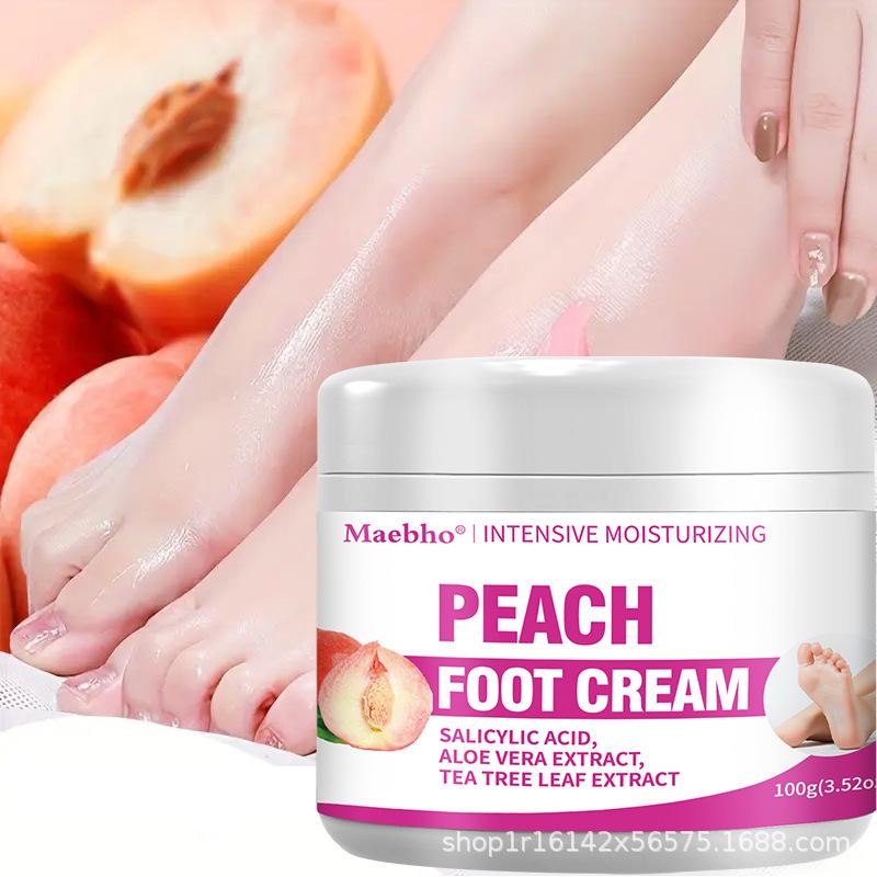 Peach Flavored Foot Cream, Anti-Dry and Cracked Foot Moisturizing Moisturizing Hands and Feet, Keeping Heel Repair Cream Foot Care