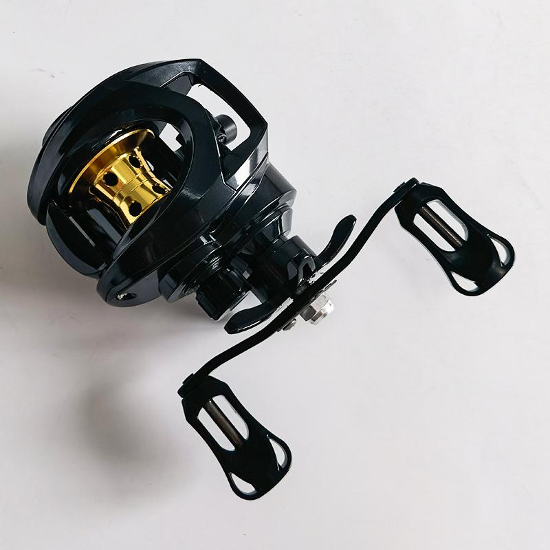 7.2:1 High Speed Baitcasting Reel, 3+1 Ball Bearings 5KG Drag, Left/Right Handed Fishing Reel