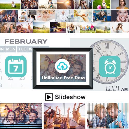 CAMKORY 10 Inch WiFi Tablet Digital Photo Frame 16GB Smart Electronic Picture Frame | FHD IPS Touch Screen | Auto-Rotate | Slideshow Mode | Send Photos Instantly from Your Phone | An Ideal Christmas Brithday Gift to Bring Joy to Friends & Family