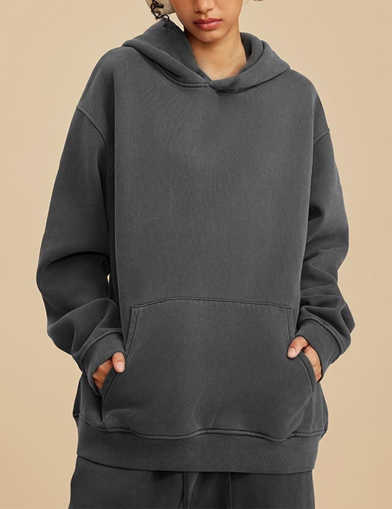 Hatant Valentine's Day Vintage Acid Wash Black Oversized Unisex Sweatshirt - Super Soft and High Quality - Perfect for Athletic, Street, Breaking and Skateboarding - Guaranteed to Stay Vibrant After Washing