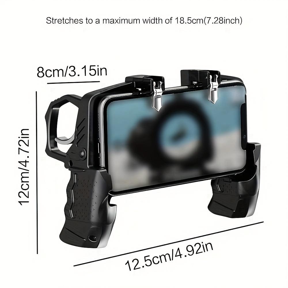 Ultimate 6-Finger Mobile Gaming Controller: High-Sensitivity Triggers, Ergonomic Grip for iOs/Android. perfect for Fps battle royale Games, Rapid-Fire One-Click, Zero Lag, Anti-Slip Design, Lightweight & Portable.