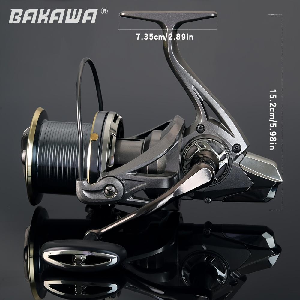 Bakawa Large Spinning Fishing Reel 4.8:1 Ratio, Freshwater Saltwater Fishing Gear, 10000-14000 Series, Max Drag 66lb, Surf Fishing Reel
