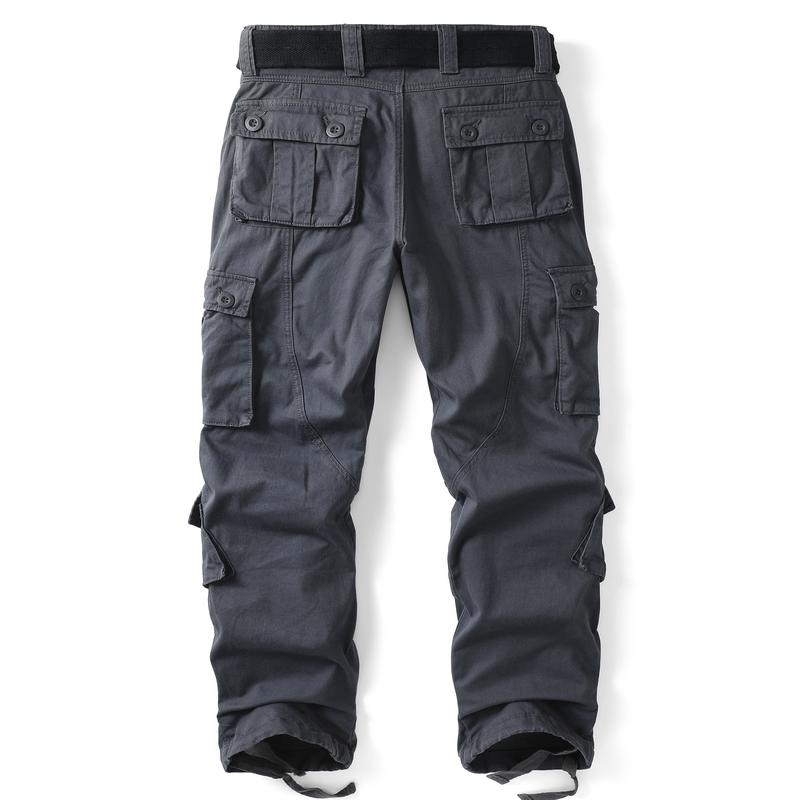 AKARMY Men's Casual Cargo Pants Military Army Camo Pants Combat Work Pants with 8 Pockets 3357-heise (No Belt) Fathersdaygift Tactical Uniform