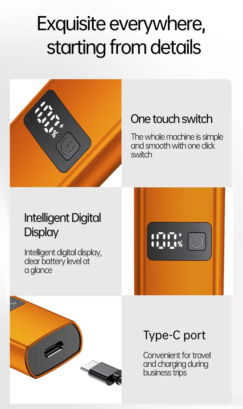 Product Introduction of WPBB Electric Nose Hair Trimmer,Professional Painless Eyebrow & Facial Hair Trimmer for Men Women,Led Display Nose Clipper,Nose and Ear Hair Trimmer Travel,Easy to Clean,Gifts for Men Women 13