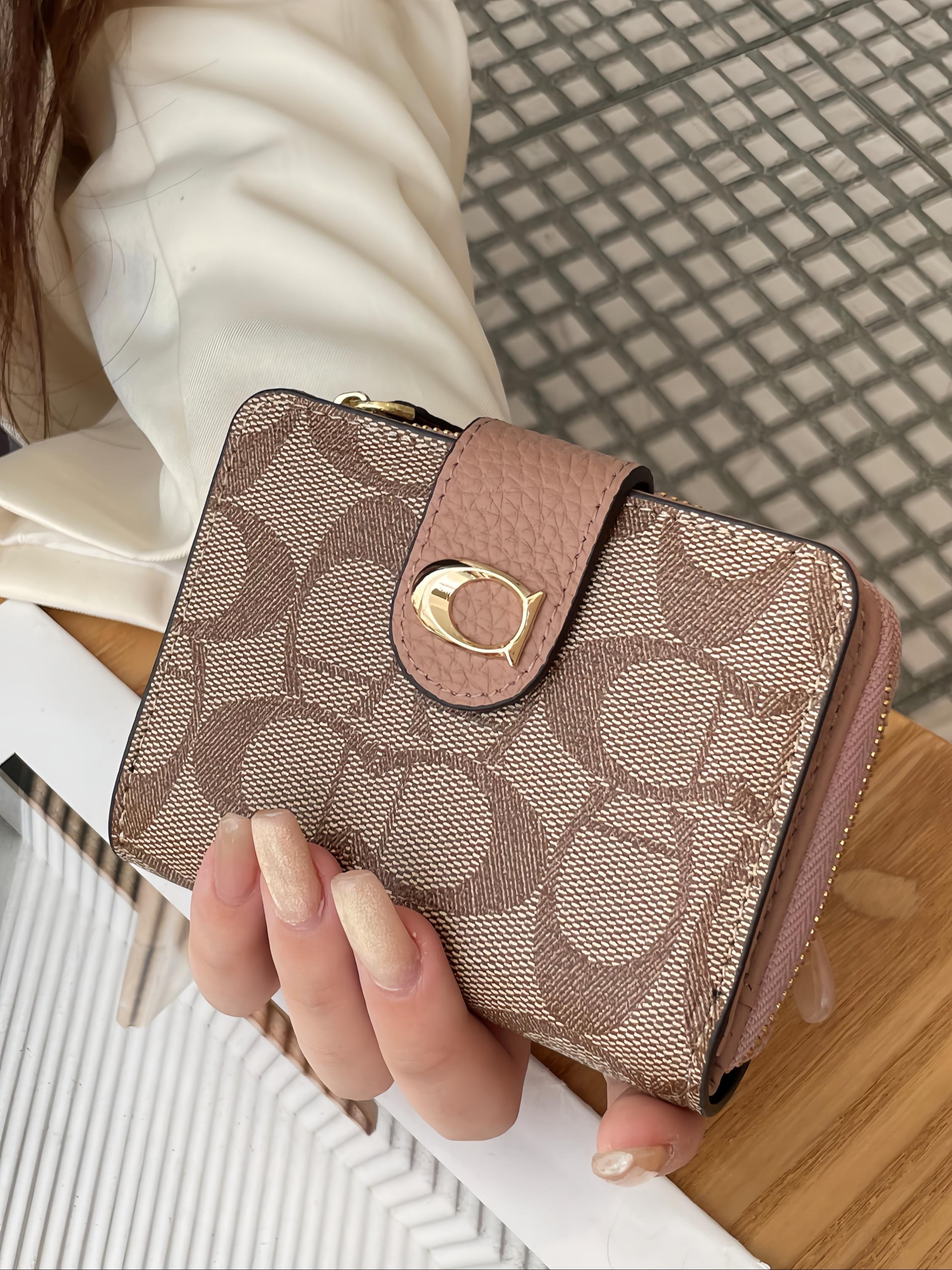 Women's Leather Short Wallet, New Fashion Card Holder, High-End Cowhide Money Clip, Elegant Coin Purse, Stylish Accessories