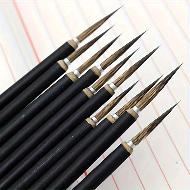 One/ Three piece set of hook and loop pens, large, medium, and small watercolor brushes, meticulous brushstrokes, brush strokes, colored brushes, calligraphy meticulous brushstrokes, detail brushes, an