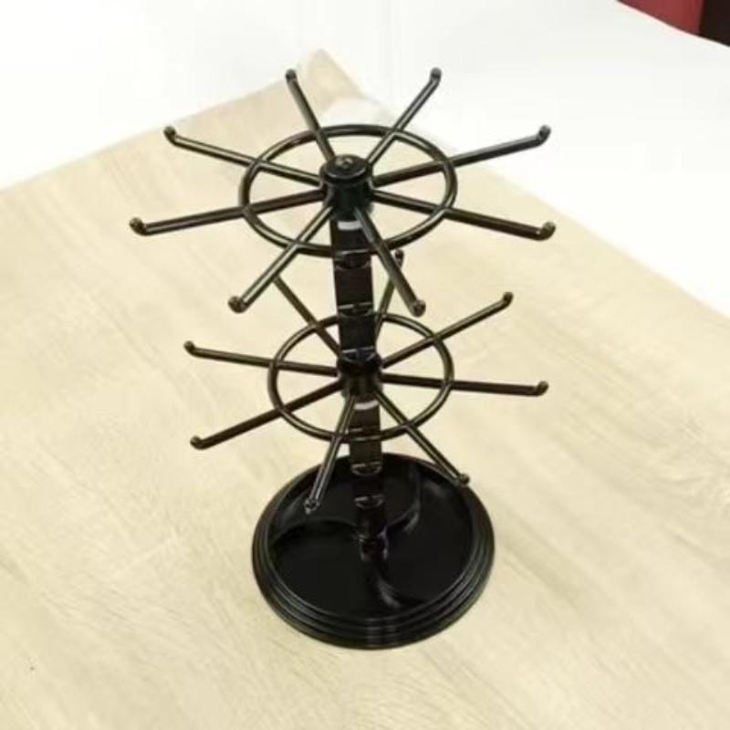New Rotatable Earring Organizer Rack, Jewelry Display Stand, Bracelet and Pendant Holder, Small Accessories Tray, Elegant Storage Solution
