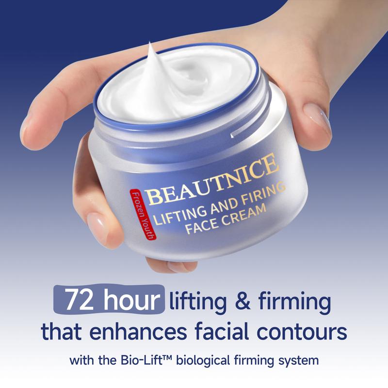 BEAUTNICE Anti-Aging Face Cream Hydrating Lifting Firming Moisturizer with Niacinamide Hyaluronic Acid & Botanicals for Wrinkles Dry Sagging Skin Plant-Powered Formula Intensive Moisturizing Milk