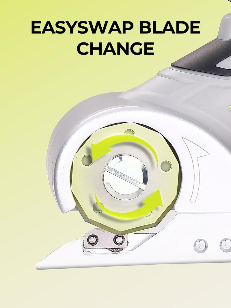 DEKO 3.7V Cordless Electric Scissors – Rechargeable Cardboard Cutter With USB-C Charging Cable, Perfect For Cardboard, Carpet, Leather & Clothing Alterations